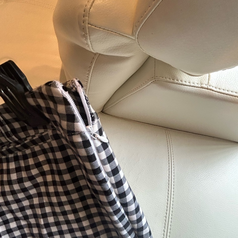 Slim ankle black & white checks piper pants - Picture 5 of 5